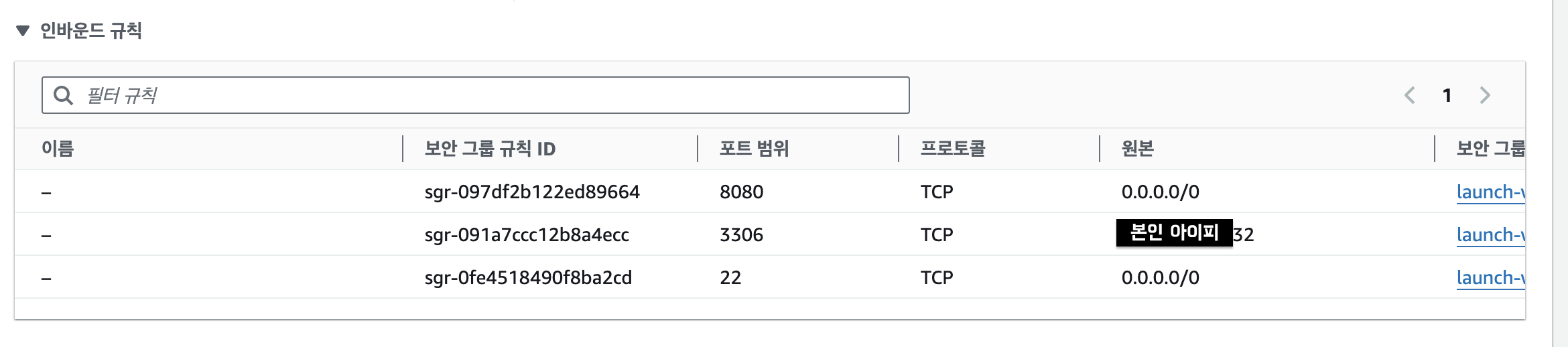 보안 규칙